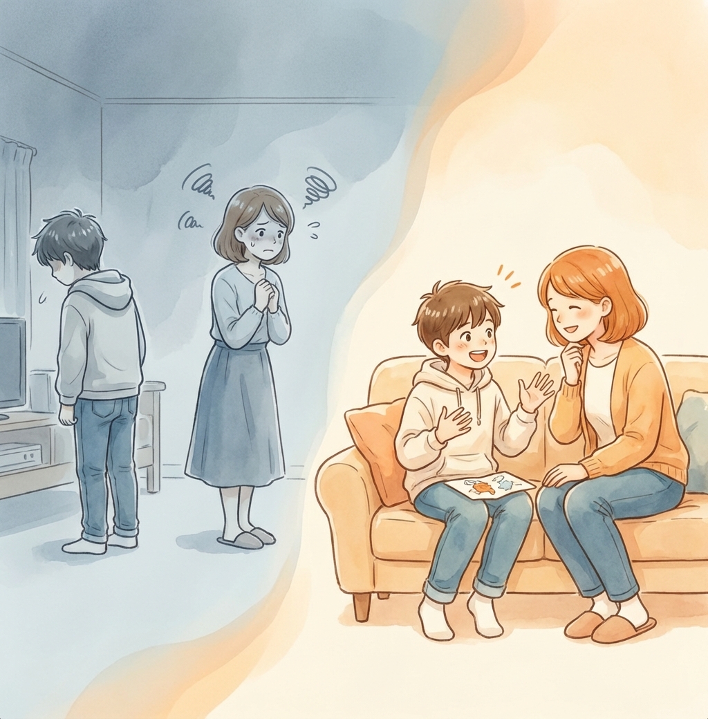 思春期の会話のビフォーアフター