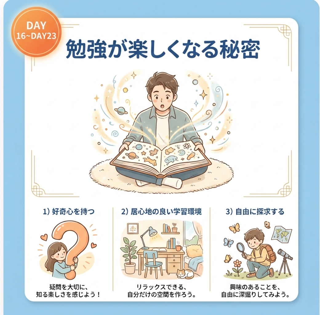 DAY16〜DAY23：勉強が楽しくなる秘密